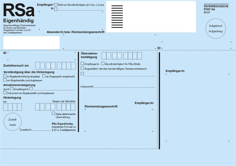 Formal Letter Examples Rsa RSa & RSb letters for business clients - PostAG
